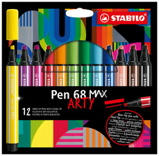 Fasermaler Pen 68 MAX ARTY Edition, 12er Kartonetui