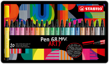 Fasermaler Pen 68 MAX ARTY Edition, 20er Metalletui