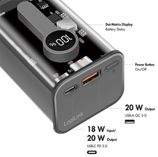Powerbank avec écran, vue détaillée