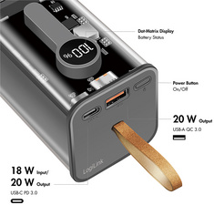 Powerbank mit Display, Detailansicht