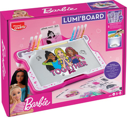 Machine à dessiner lumineuse LUMI BOARD Barbie, emballage
