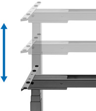 Piètement de bureau électrique, réglable en hauteur