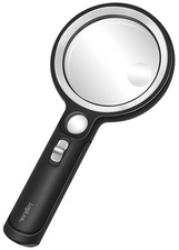 Lupe mit Griff, UV- & LED-Licht