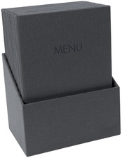 Chemise pour menu "MENU", anthracite, boîte de 10