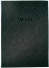 Symbolbild: Speisekarten-Mappe MENU, anthrazit
