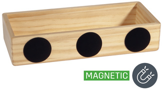 Holz-Stifteschale, Rückansicht