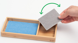 Visuel de référence : présente l'insert bicolore (bleu clair / gris foncé)