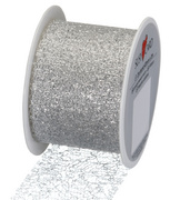 Geschenkband "Lace metallic", silber