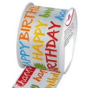 Geschenkband "Birthday Party", auf Spule