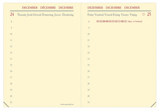 Agenda de poche "MINIDAY Prestige ML" - grille