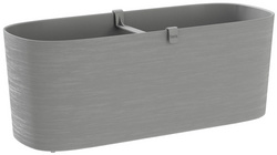 Blumenkasten "Paros", fog grey