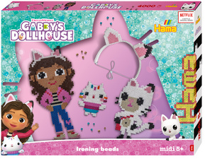 Perles à repasser midi "Gabbys Dollhouse", grand coffret cadeau