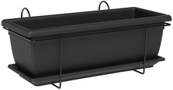 XXL Blumenkasten-Set "Tora", anthrazit