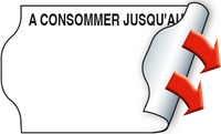 Etiquette pré-imprimée, 32 x 19 mm, "A consommer jusqu'au ..."