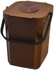 Poubelle pour déchets organiques "Organik Green", 10 litres