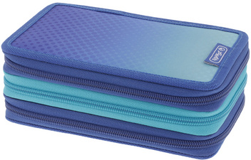 Schüleretui TriCase "Dip Dye Blue"