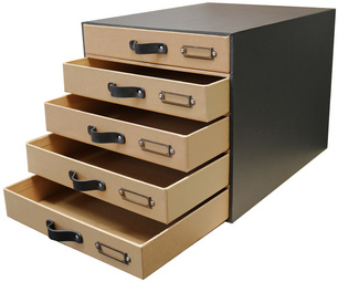 Ablagemodul / Schubladenbox "Savana", offen