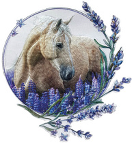 Bügelbild, Motiv: Pferd