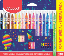 Fasermaler PIXEL PARTY, 18 Farben