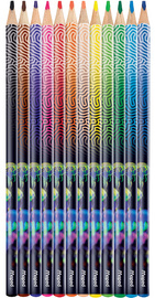 Crayon de couleur triangulaire DEEPSEA PARADISE, 12 couleurs