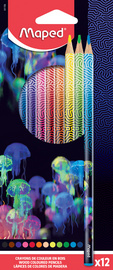 Crayon de couleur triangulaire DEEPSEA PARADISE, étui carton de 12