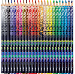 Crayon de couleur triangulaire DEEPSEA PARADISE, 24 couleurs