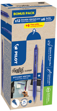 Tintenroller FRIXION BALL CLICKER 07 - BONUS PACK, blau