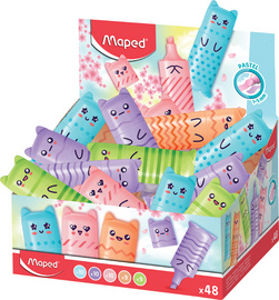 Textmarker Mini PASTEL, 48er Display