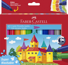 Fasermaler JUMBO Superwashable, 12er Kartonetui
