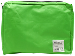 Banktasche, mit Dehnfalte, grün - Rückseite