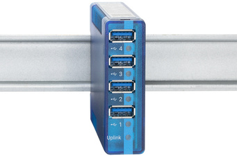 Symbolbild: USB 3.0 Hub Industry (Lieferung ohne Schiene)