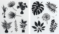 Détail : motifs "feuilles"