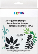 Set de tampons en caoutchouc mousse "feuilles"