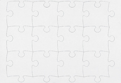 Detailansicht: Puzzleteile