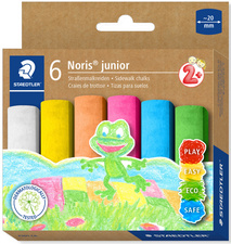 Straßenmalkreide Noris junior, 6er Kartonetui