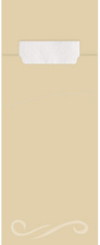 Bestecktasche, creme/weiß