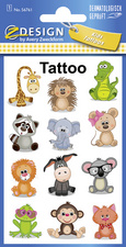 Kinder-Tattoos "Koala, Frosch, Giraffe" (56761)