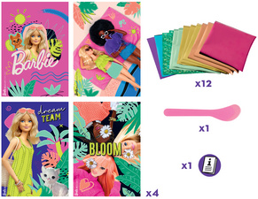 Kreativset FOIL ART Barbie, Inhalt