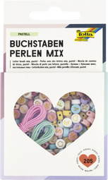 Buchstabenperlen-Mix PASTELL