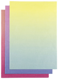Papier de soie, dégradé arc-en-ciel, couleurs
