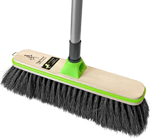 Balai en bois avec manche "Greenline", poils naturels