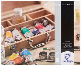   Van Gogh Holzkoffer-Set Ölfarbe Basic, Verpackung