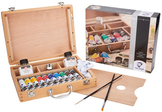   Van Gogh Holzkoffer-Set Ölfarbe Basic