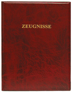 Zeugnisringbuch, dunkelrot