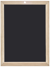 Symbolbild: Schreibtafel, mit Holzrahmen