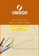 Visuel de référence: Bloc de papier millimétré, rouge
