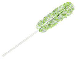 Plumeau microfibres, vert/blanc