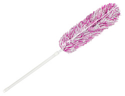Plumeau microfibres, rose/blanc