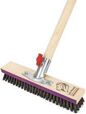 Schrubber mit Holzstiel, PET-Borste