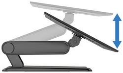 Bras support pour écran tactile avec socle, inclinable